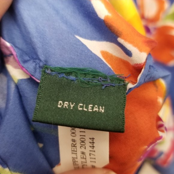 Lauren by Ralph Lauren 100% Silk Ruffle Dress Sz 2 - Picture 5 of 5